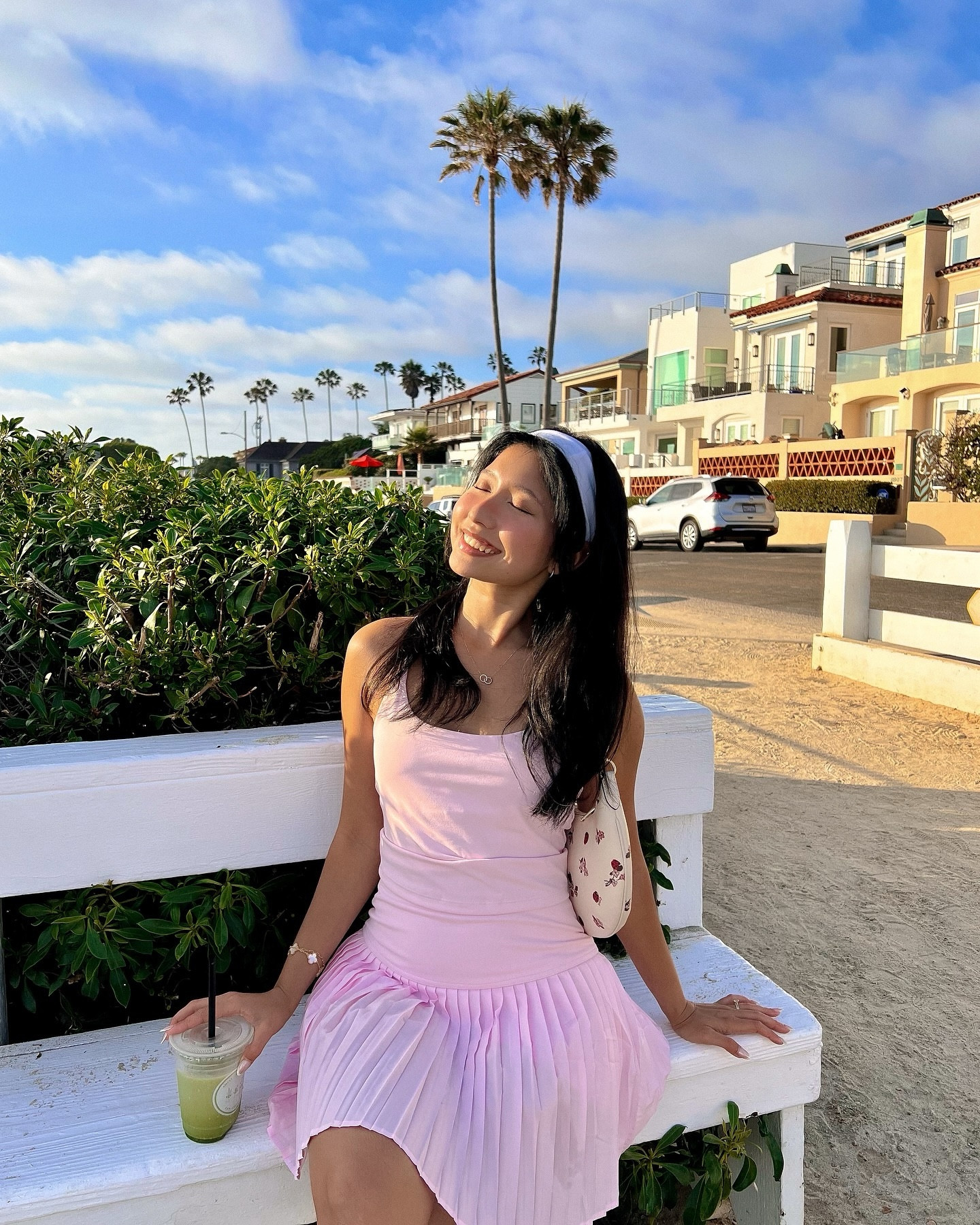 Brb, will be wearing this all pink set all summer 💗
Wearing @fabletics Principal Built-In Bra Tank Top and Hot Shot Pleated Skirt. 

Save up to 50% off all day everyday as a VIP member. Visit Fabletics.com/MoveInFabletics

#fableticspartner #fabletics #minimalstyle #simpleoutfitideas #tennisskirt #summeroutfit #summeroutfitideas #pinterestgirl #pinterestinspired #pinterestaesthetic #pinkgirlaesthetic #pinkstyle #pinkoutfit #matchalover #sportygirl summer outfit ideas, san diego fashion blogger, monochrome baby pink look