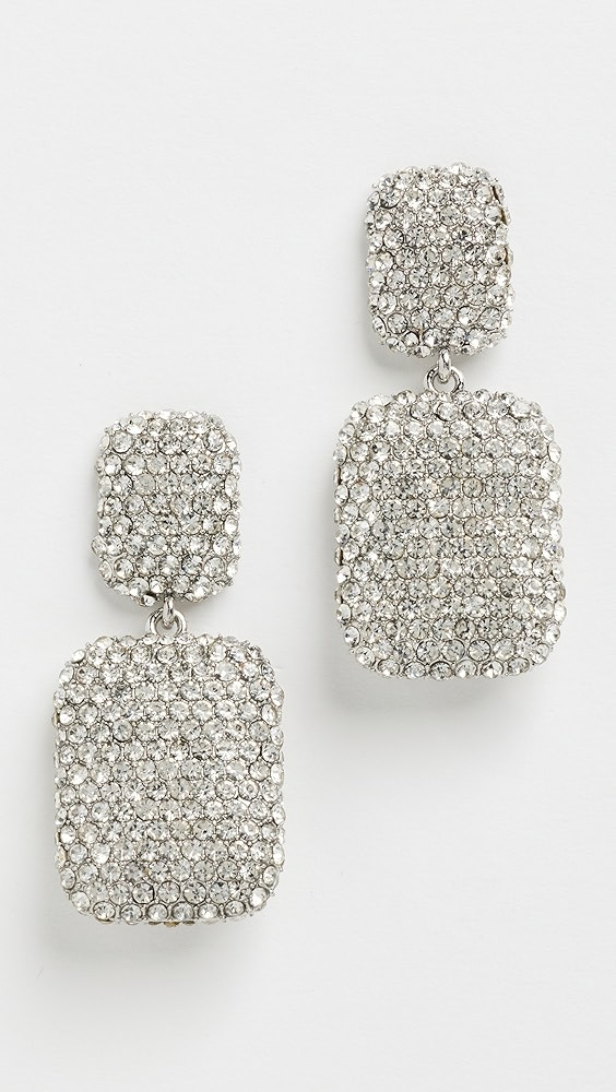 Silver Pave Holiday Earrings | Shopbop