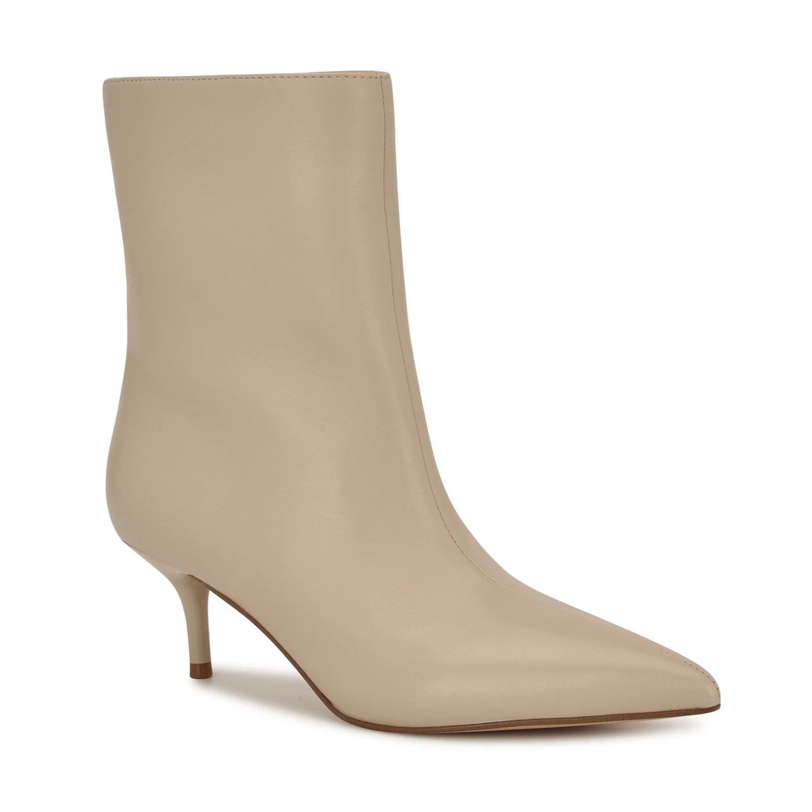 Nine West Charma Women's Kitten Heel Pointed Toe Ankle Boots, Size: 8.5, Light Natural Leather | Kohl's