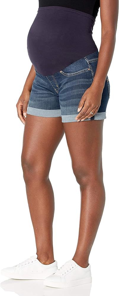 Signature by Levi Strauss & Co. Gold Women's Maternity Mid-Rise Shortie Shorts | Amazon (US)