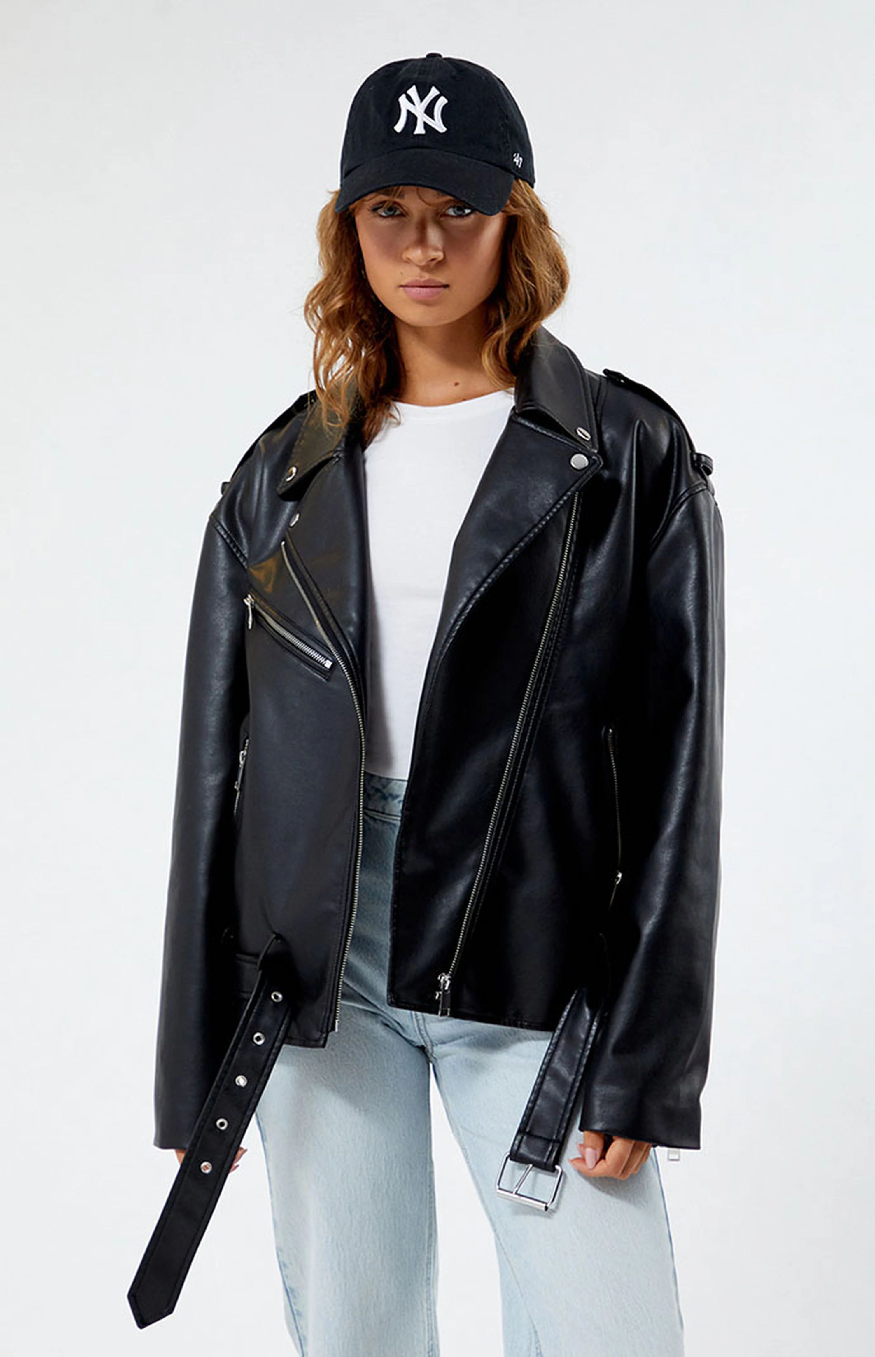 Kendall & Kylie Faux Leather Moto Jacket | PacSun