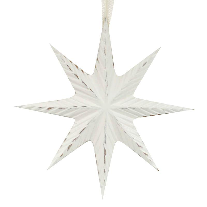 White Star Ornament, 4" | At Home