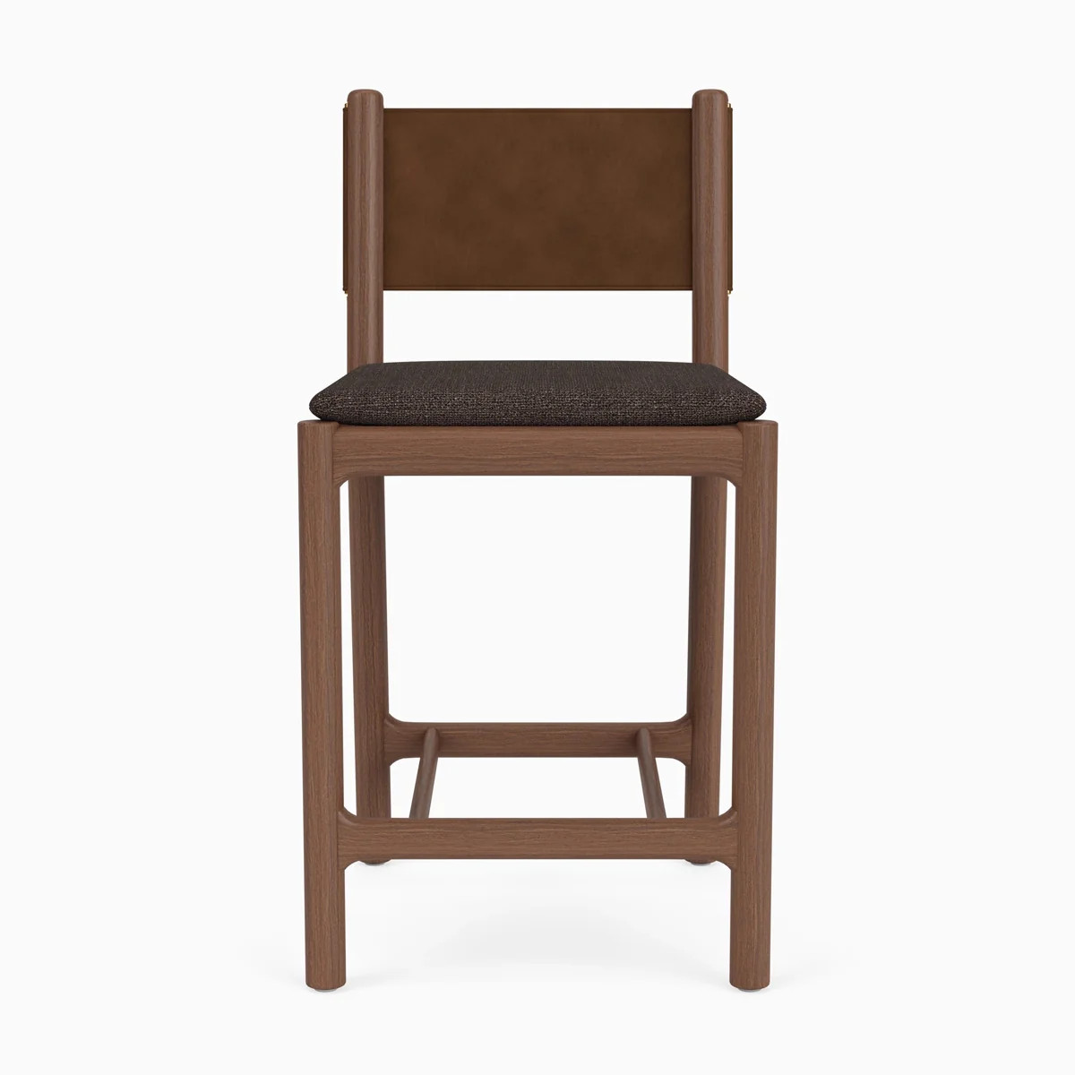 Avon Counter Stool | Italian Leather & Wood Kitchen Seating Stools | Denver Modern