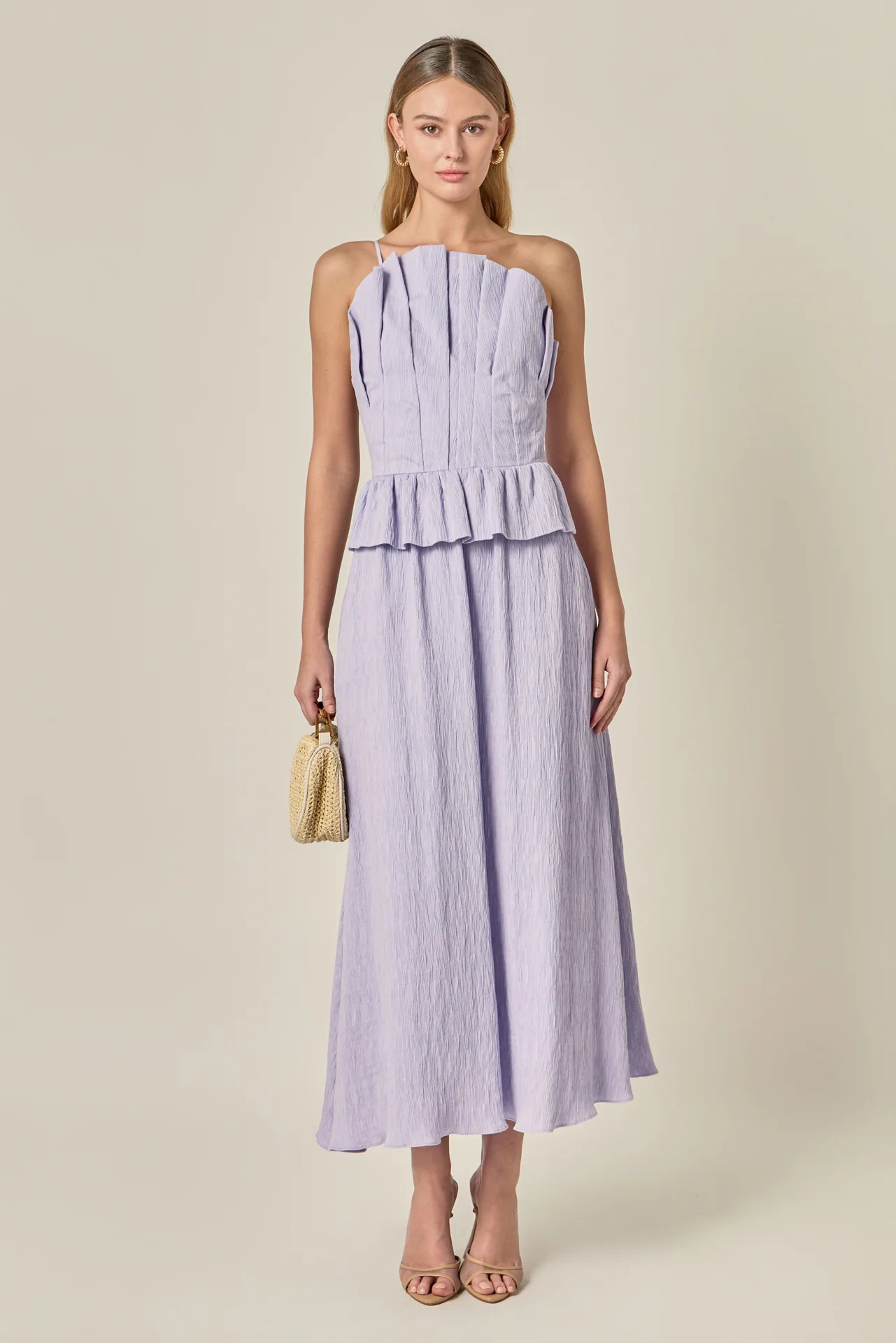 Modern Muse Pleated Midi Dress | English Factory