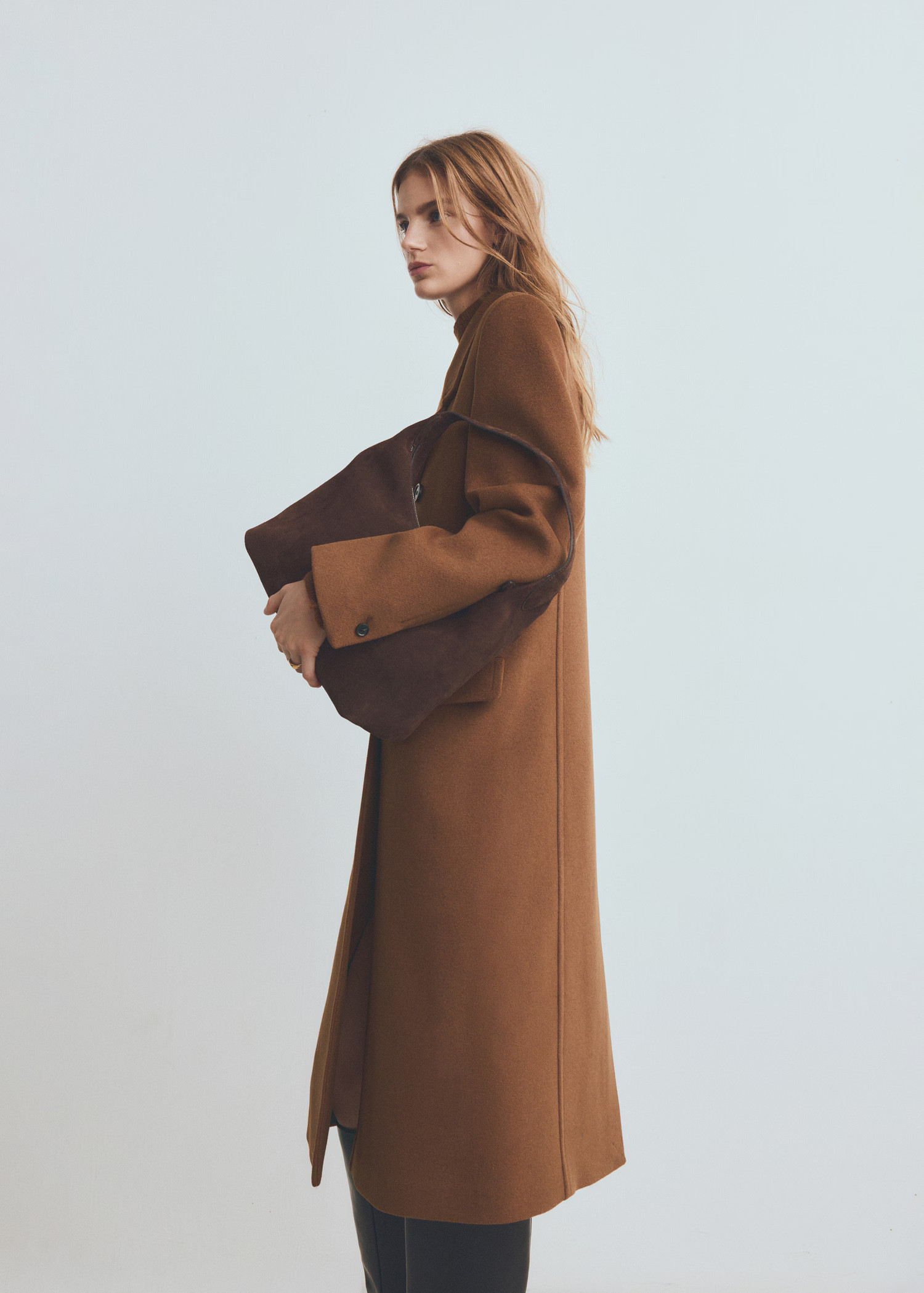 Double-breasted wool coat | MANGO (UK)