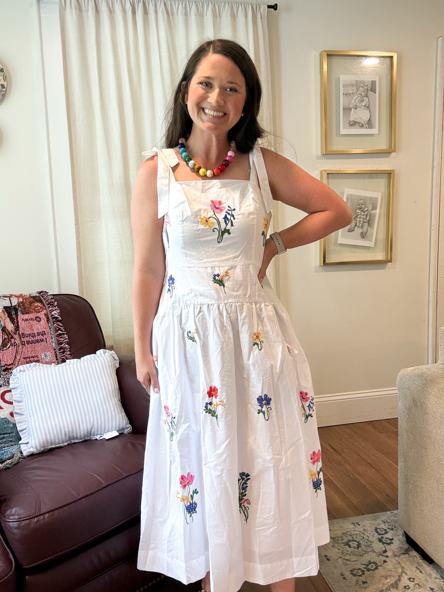 Summer dress. Bride. White maxi dress