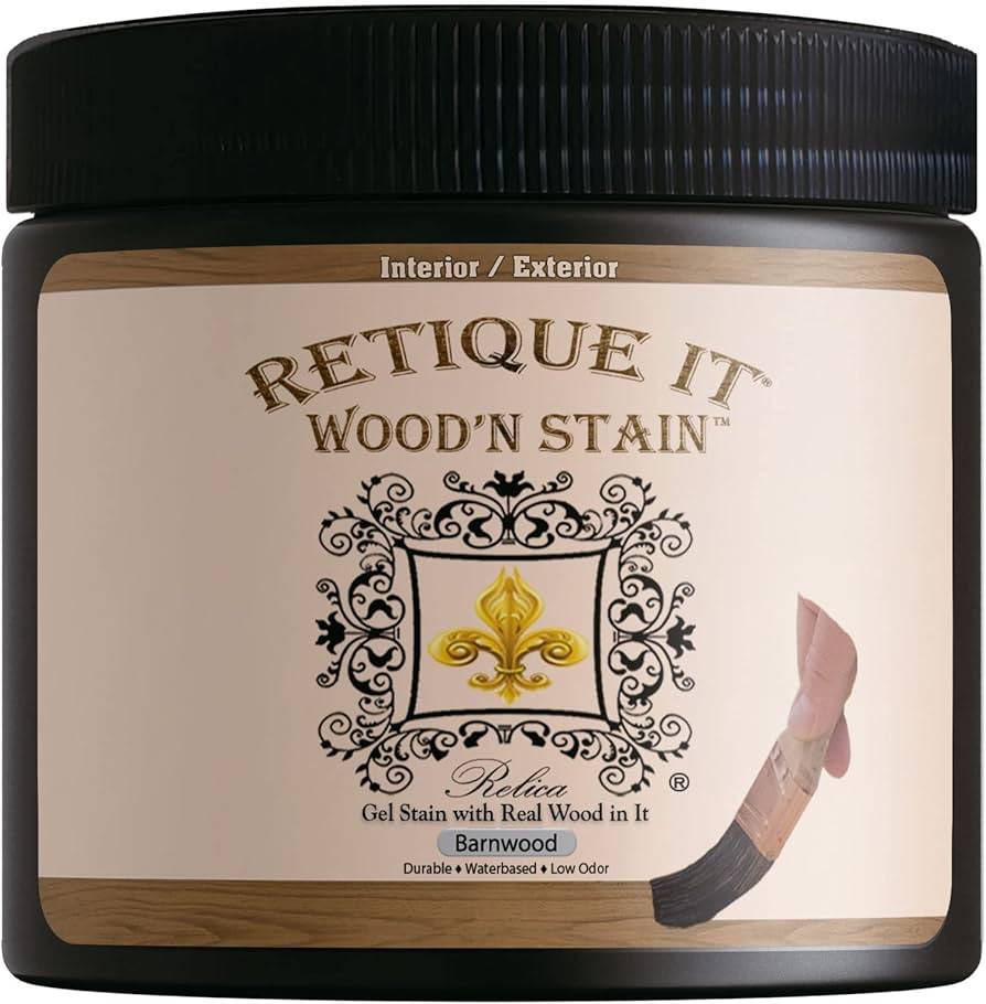 Retique It Wood'n Stain - Liquid Wood Gel Stain Interior/Exterior (16 oz (Pint), 45 Barn Wood) | Amazon (US)