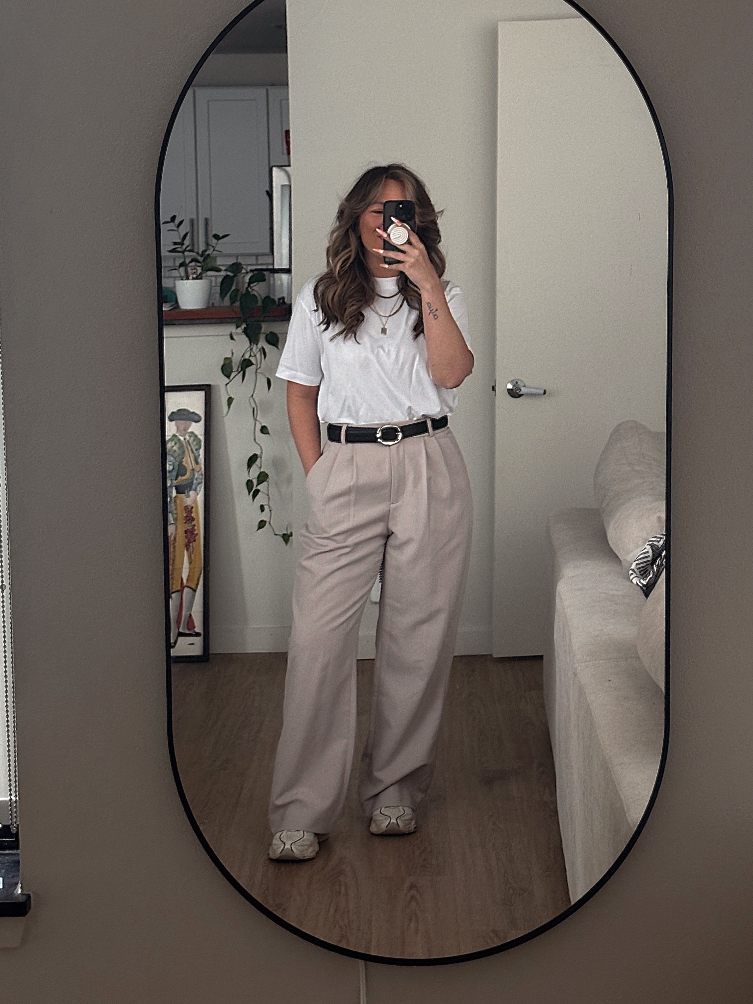 tee - uniqlo
belt - amazon
pants - abercrombie
sneakers - new balance 

#LTKStyleTip #LTKWorkwear #LTKFindsUnder50