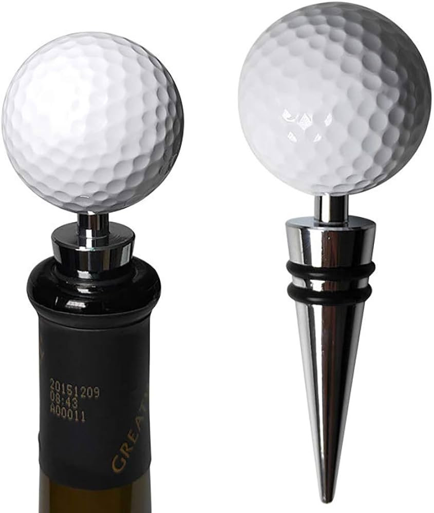 BGMAX Novelty Golf Ball Wine Stoppers, Golf Ball Wine and Beverage Bottle Stoppers, Wine Top Deco... | Amazon (US)