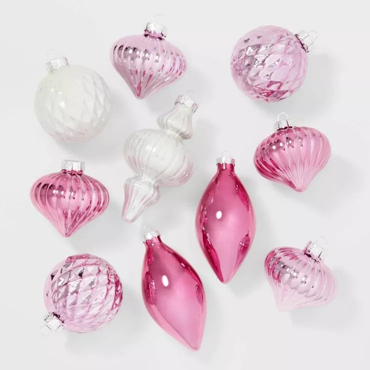 10ct Glass Christmas Tree Ornament Set - Wondershop™ | Target