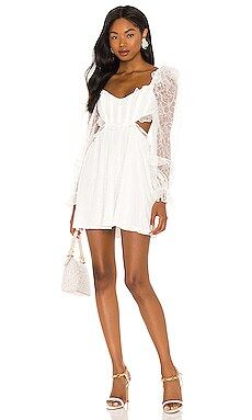 For Love & Lemons X REVOLVE Cutout Mini Dress in White from Revolve.com | Revolve Clothing (Global)