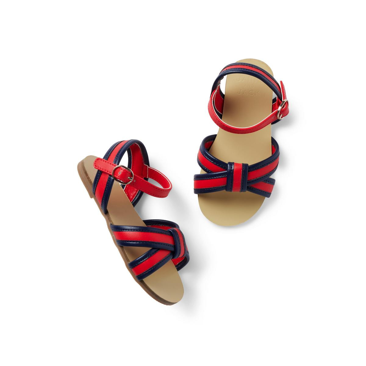Striped Cross-Strap Sandal | Janie and Jack