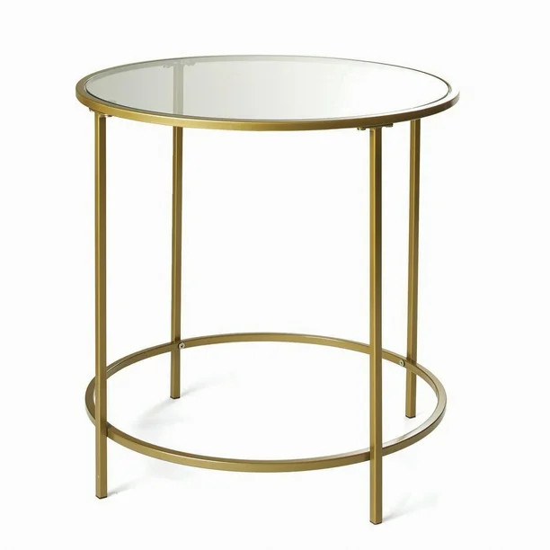 Better Homes & Gardens Nola Side Table, Gold Finish - Walmart.com | Walmart (US)