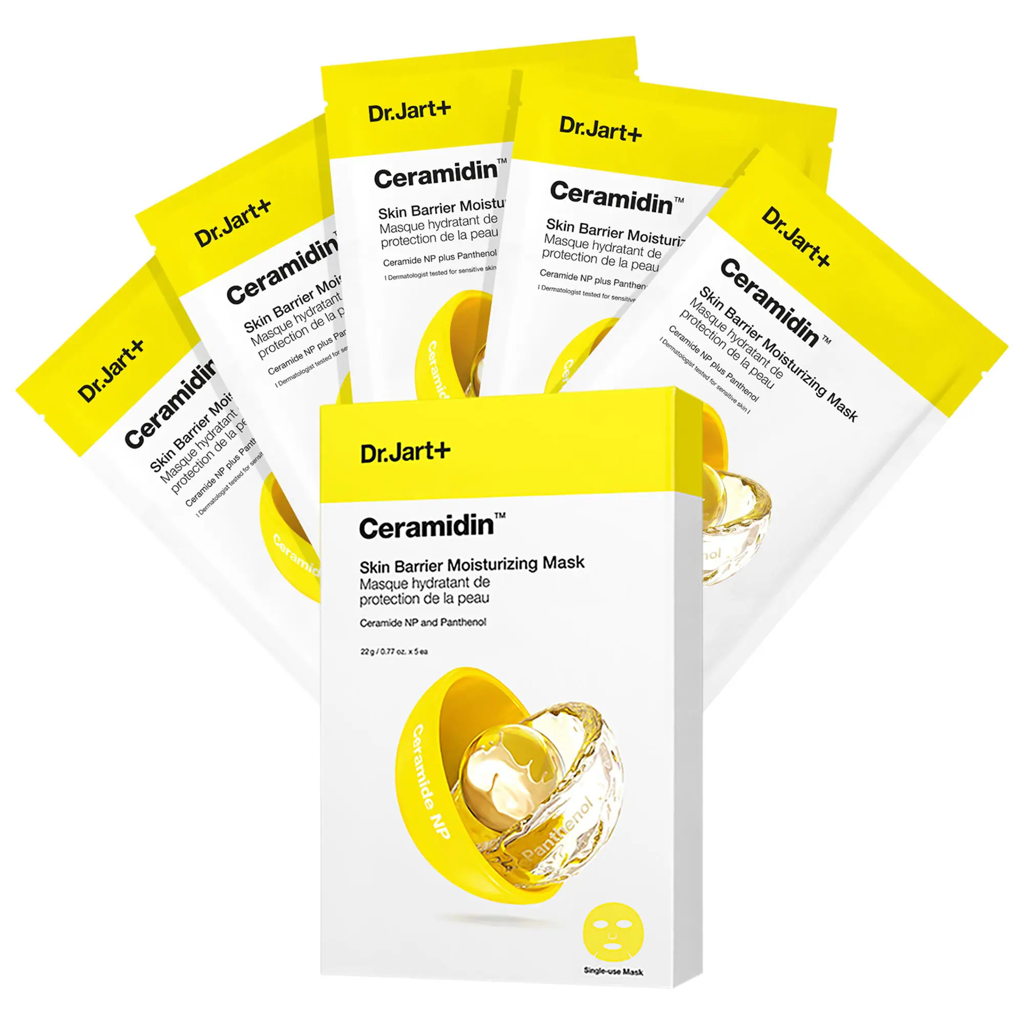 Dr. Jart+ Ceramidin Skin Barrier Moisturizing Face Mask 5-Pack Value Set 5 masks / pack | Sephora (US)