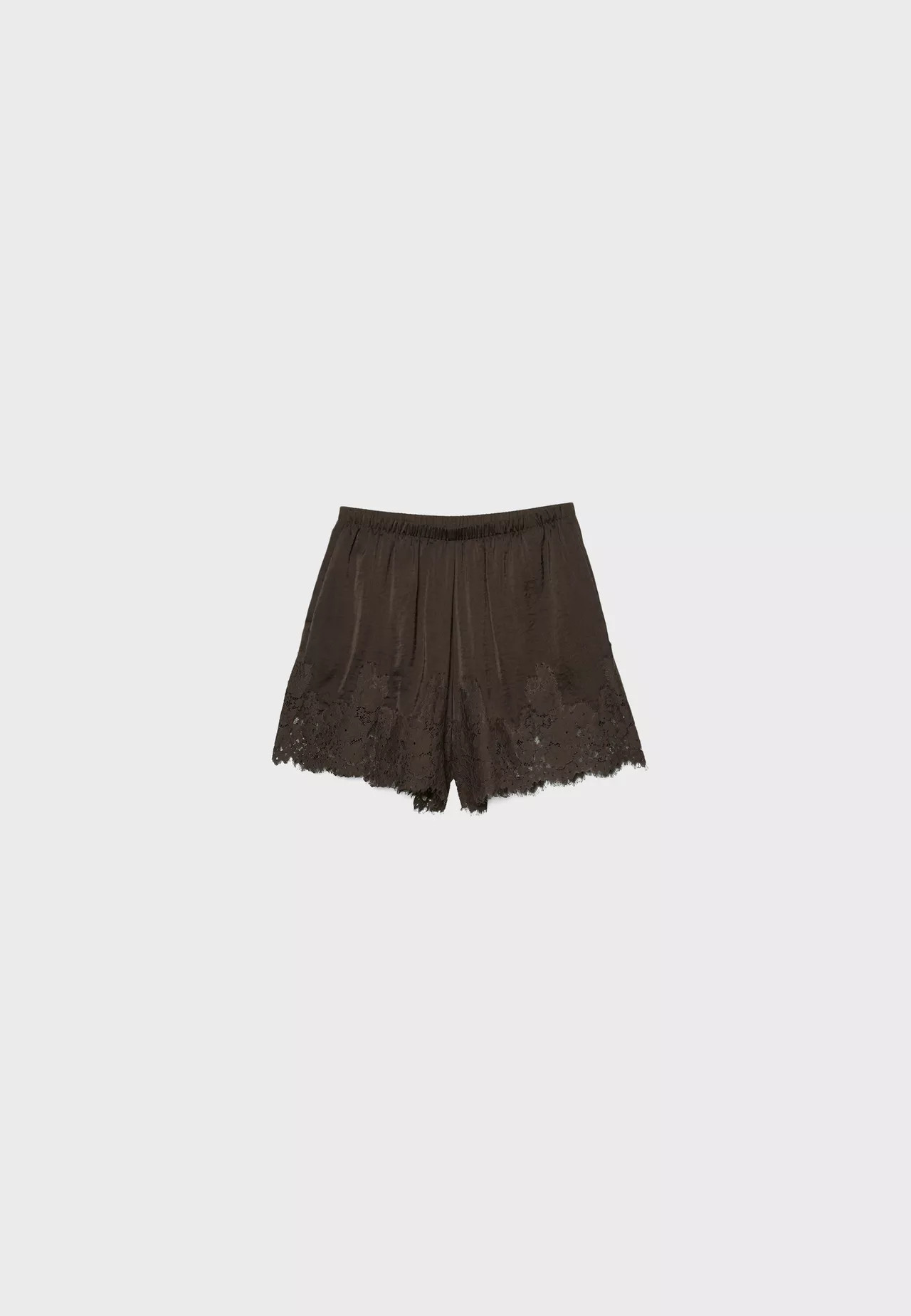 Satin camisole shorts - Women's Clothing | Stradivarius United Kingdom | Stradivarius (UK)