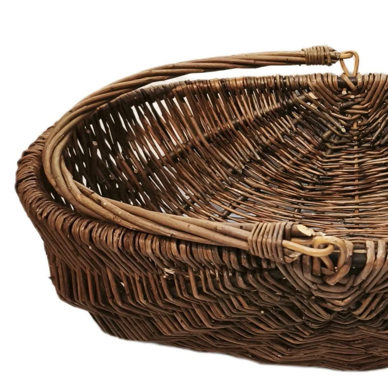 Decorative Woven Basket, Brown, 20" x 6", Easter by My Texas House | Walmart (US)