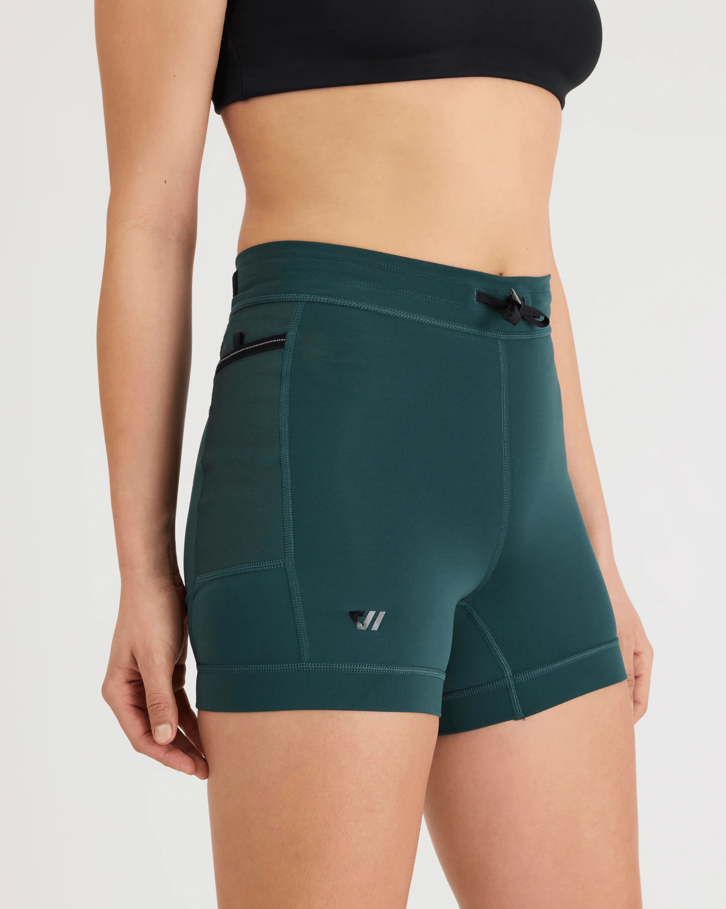 Women's Distance Half Tight in Steel Green | WOLACO (US)