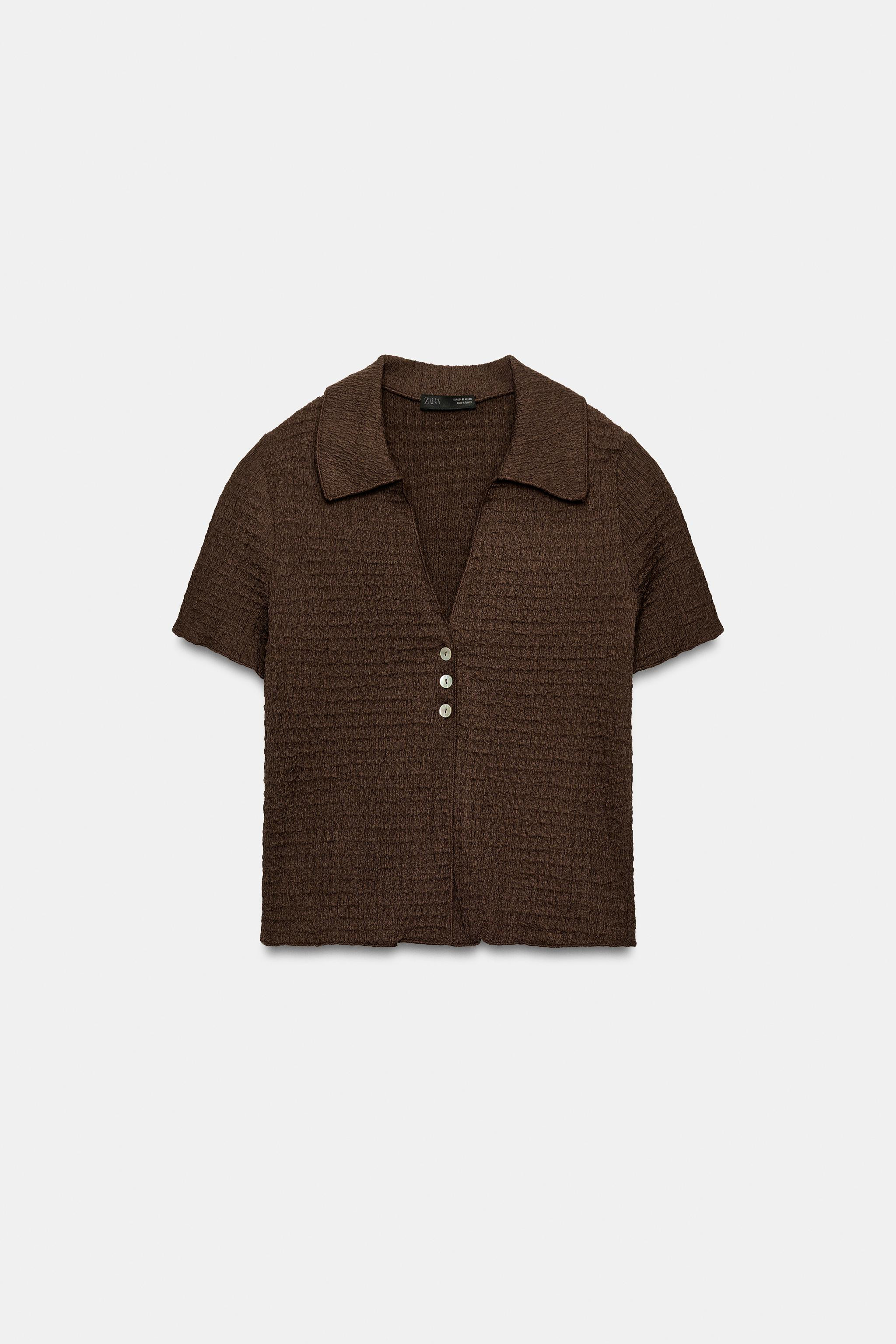 CROPPED TEXTURED JACKET | Zara US