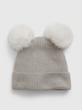 Toddler Double-Pom Metallic Beanie | Gap (US)