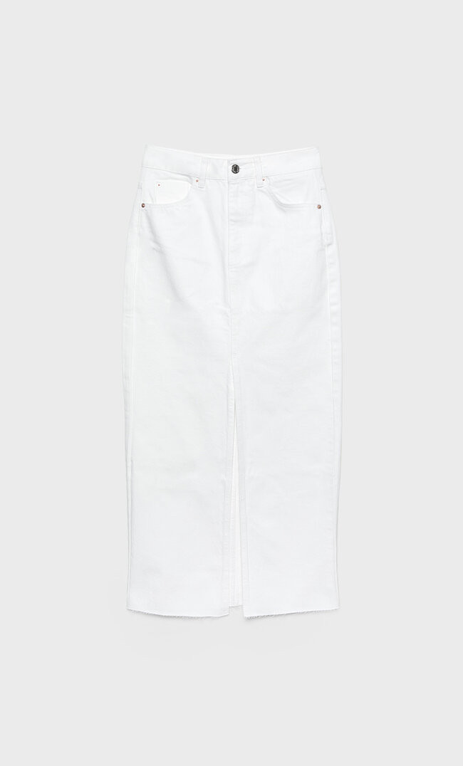 Long denim comfortable skirt | Stradivarius (UK)