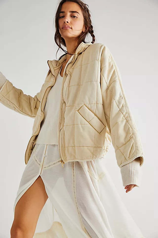 Dolman Quilted Knit Jacket | Free People (Global - UK&FR Excluded)