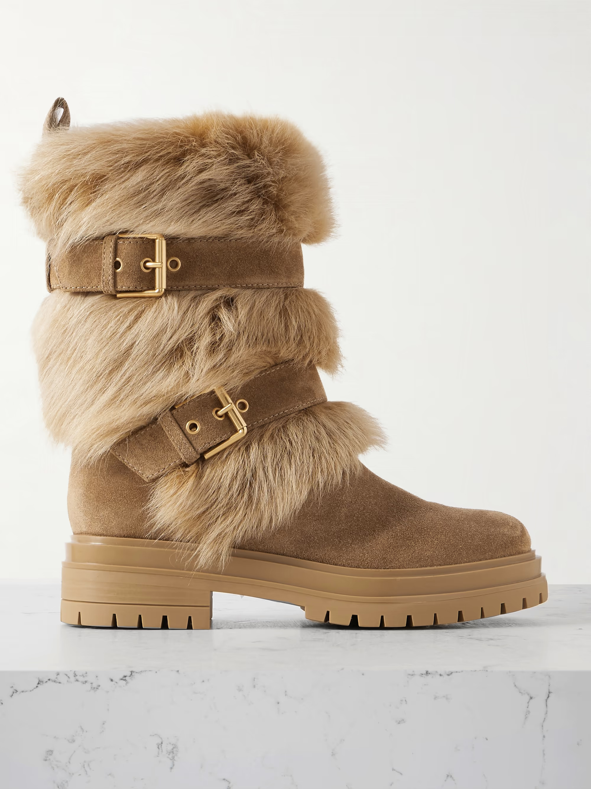 Maverick 35 shearling and suede snow boots | NET-A-PORTER (US)