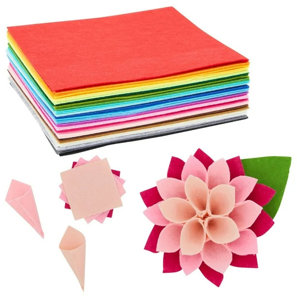 Felt Fabric Sheets for Crafting (8 x 8 Inches, 50-Pack) - Walmart.com | Walmart (US)