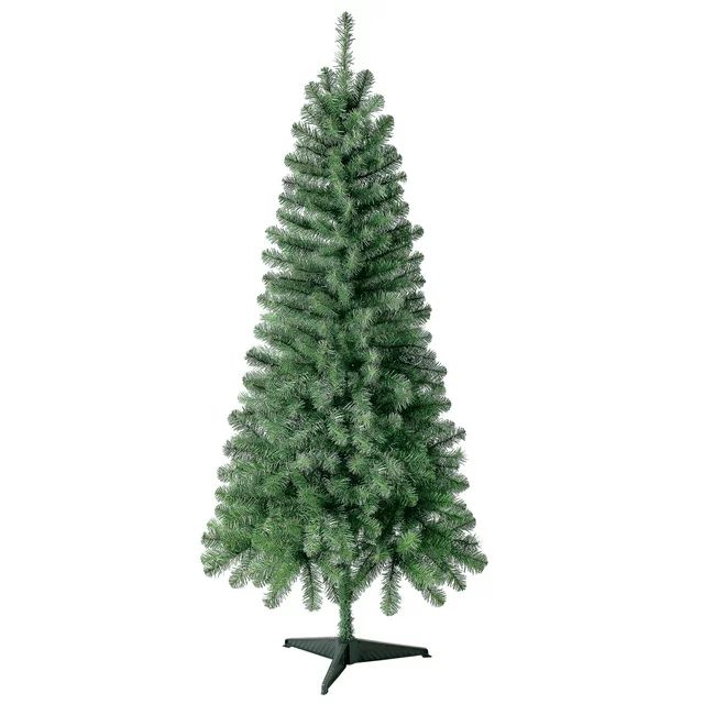 6 ft Non-Lit Wesley Pine Green Artificial Christmas Tree, by Holiday Time - Walmart.com | Walmart (US)