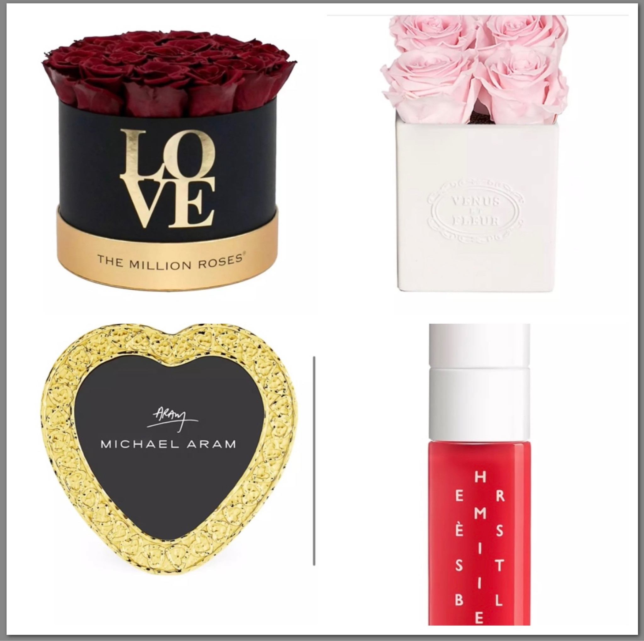 Saks Fifth Avenue Valentine’s Day collection! 
-classic roses 🌹 in Love Edition Box
-eternity rose porcelain vase 
-Heart picture frame 
-Hermes lip care oil 

#LTKMostLoved #LTKSeasonal #LTKGiftGuide