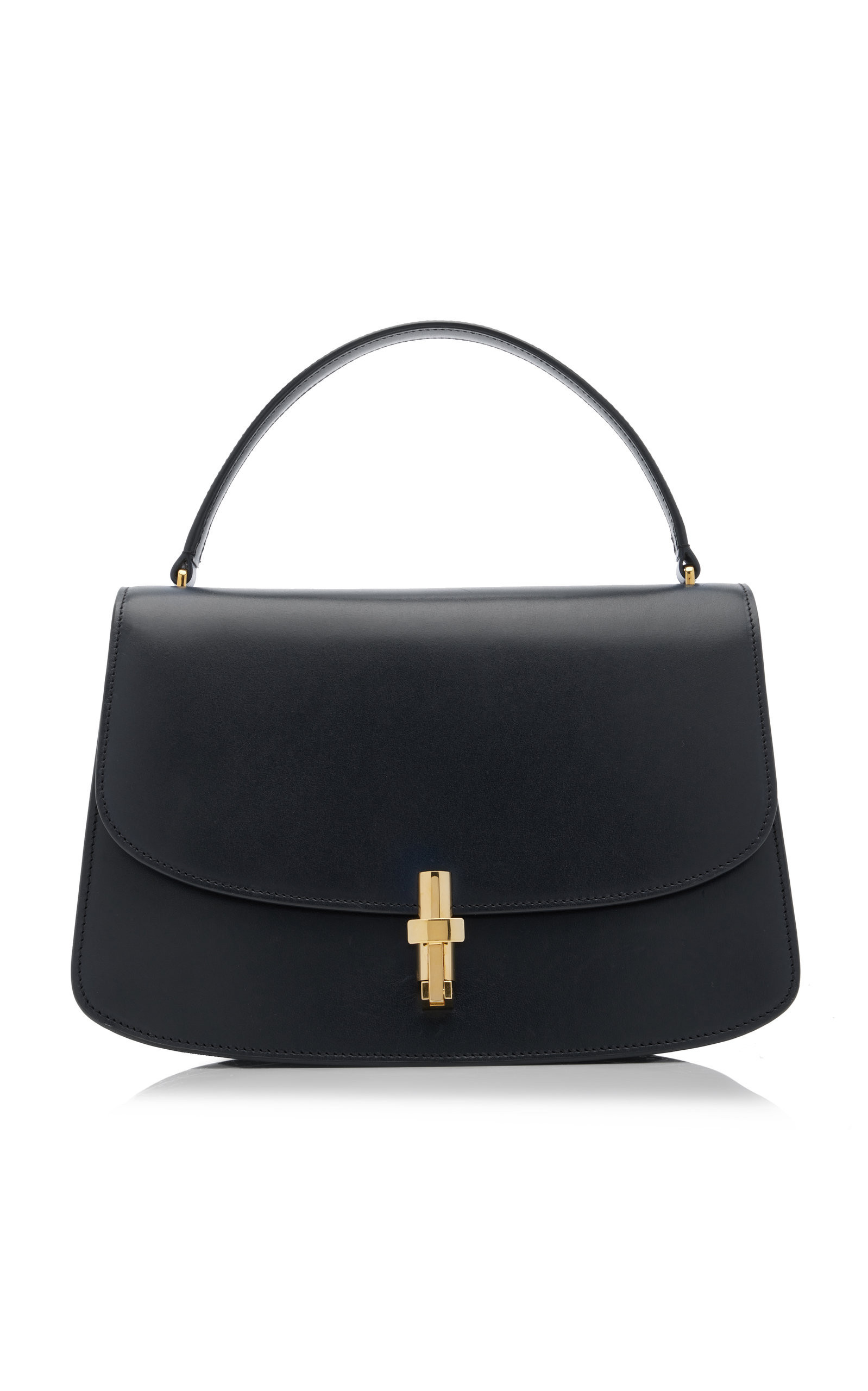 The Row - Sofia 10 Leather Top Handle Bag - Black - OS - Moda Operandi | Moda Operandi (Global)