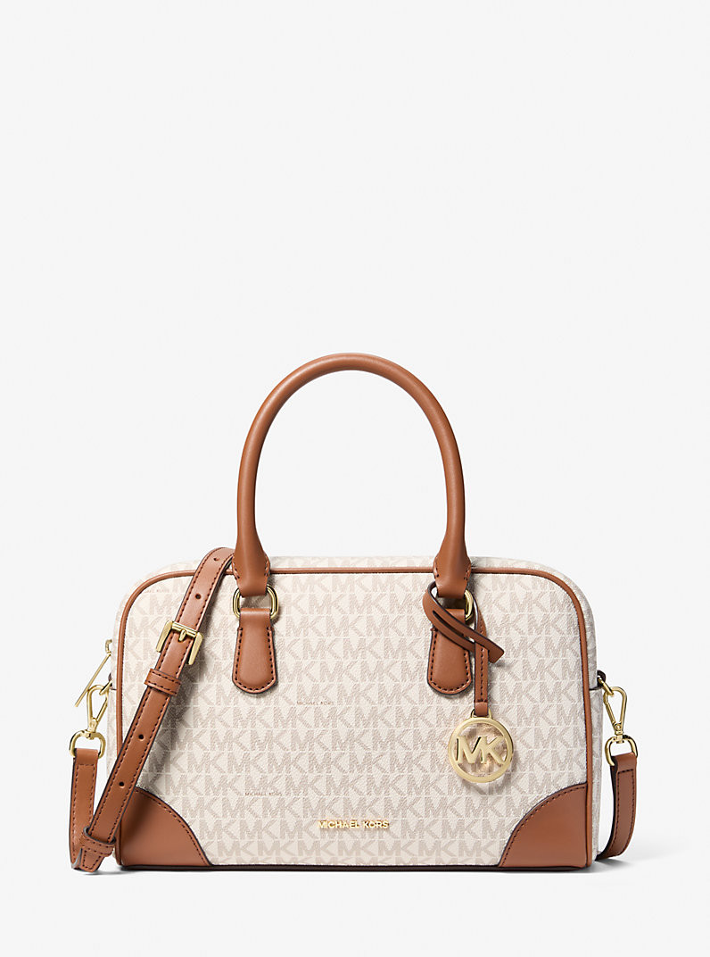 Thompson Medium Signature Logo Satchel | Michael Kors US