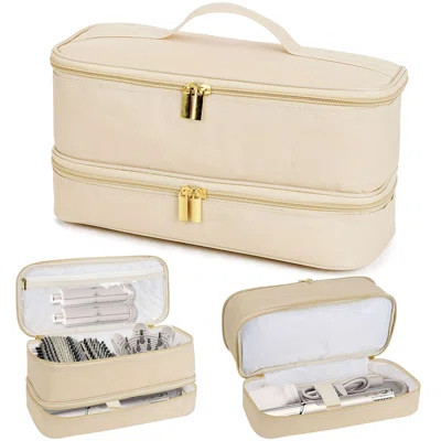 Double Layer Hair Tools Travel Bag Carrying Case Portable Hair Dryer Organizer Storage Bags | Wayfair North America