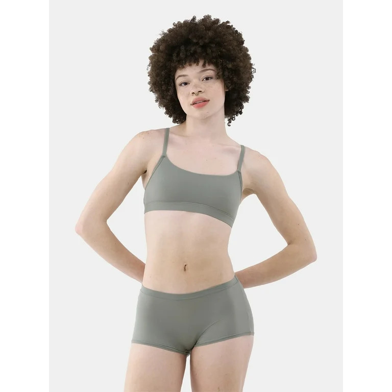 No Boundaries Fit Stretch Scoop Bralette, Women's and Women's Plus | Walmart (US)