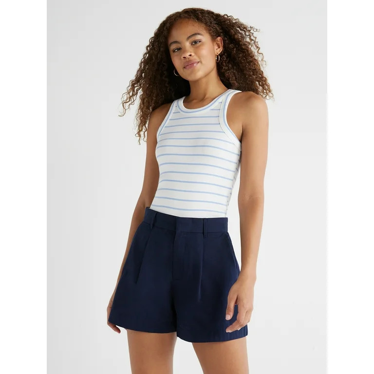 Free Assembly Women’s Cut Away Tank Top, Sizes XS-XXL | Walmart (US)