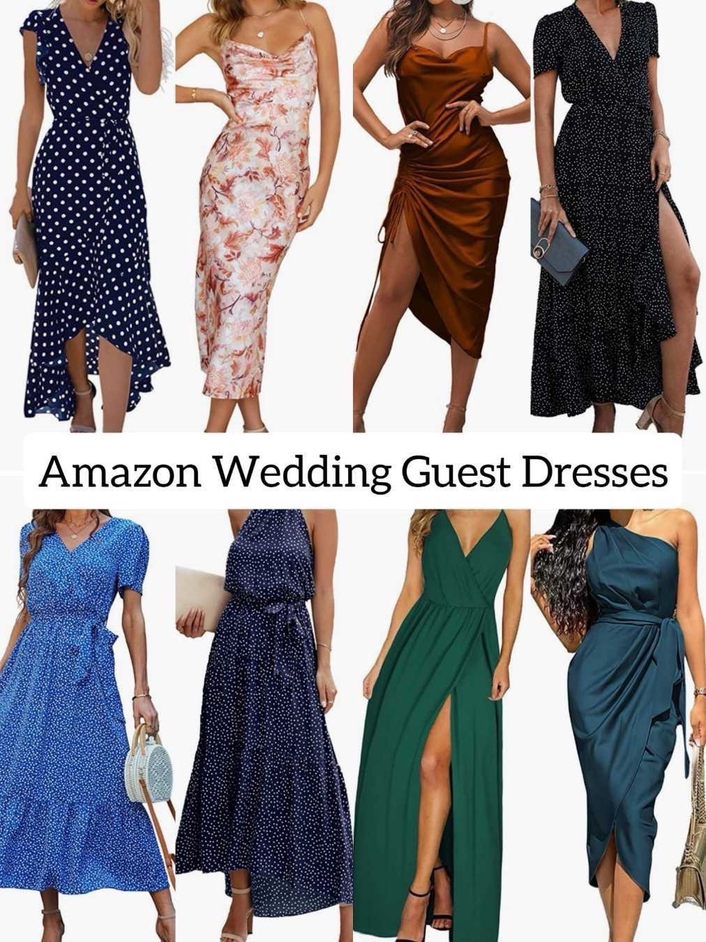 Affordable Amazon wedding guest dresses.

#summerdresses #sundresses #mididresses #amazondresses #floraldresses 

#LTKSeasonal #LTKWedding