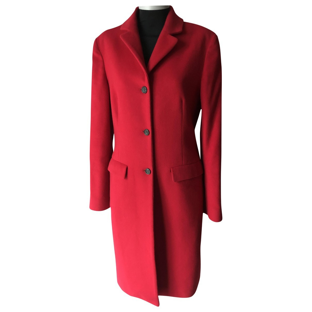 Calvin Klein Red Wool Coats | Vestiaire Collective (Global)