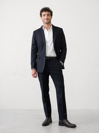 Tailored-Fit Luxe Wool-Blend Suit Trouser | Banana Republic Factory