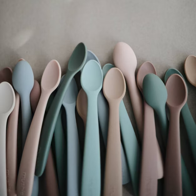 Mushie 2pk Silicone Spoons - Natural/Dried Thyme | Target