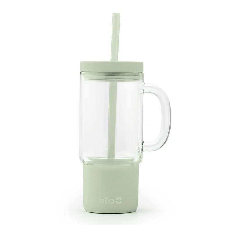 Ello Nova 18 oz Glass Mug with Straw | Walmart (US)