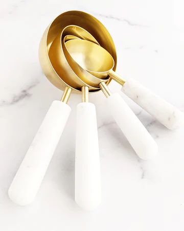 Gold & Marble Measuring Cups | Fresh Home + Kitchen