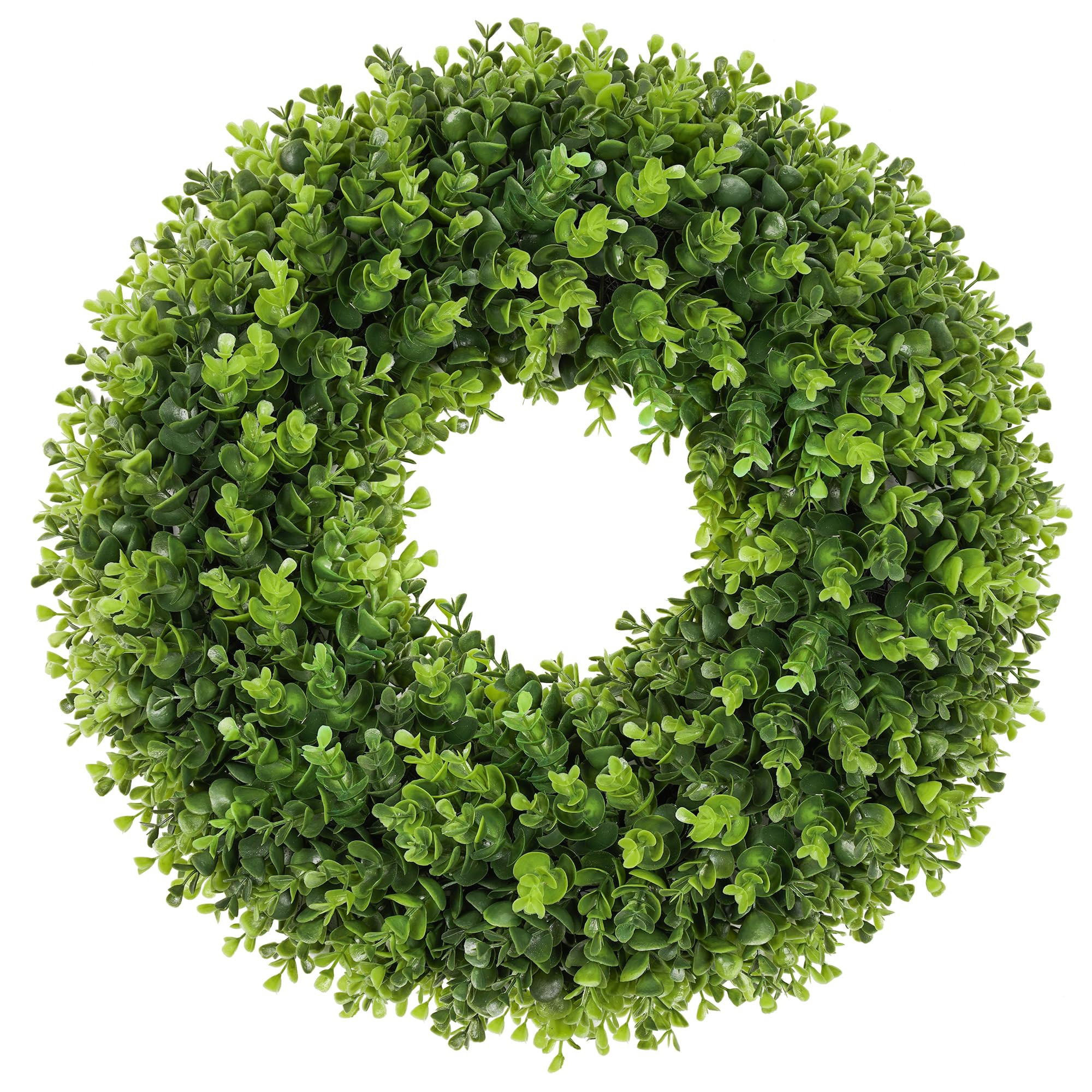 20 Inch Boxwood Front Door Wreaths, Spring and Summer Outdoor Wreath for Front Door, All Seasons ... | Amazon (US)