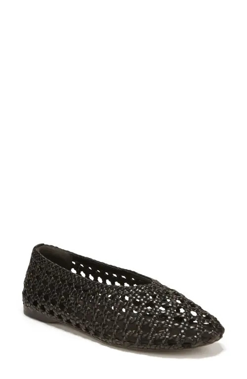 Sam Edelman Shira Knotted Flat in Black at Nordstrom, Size 11 | Nordstrom