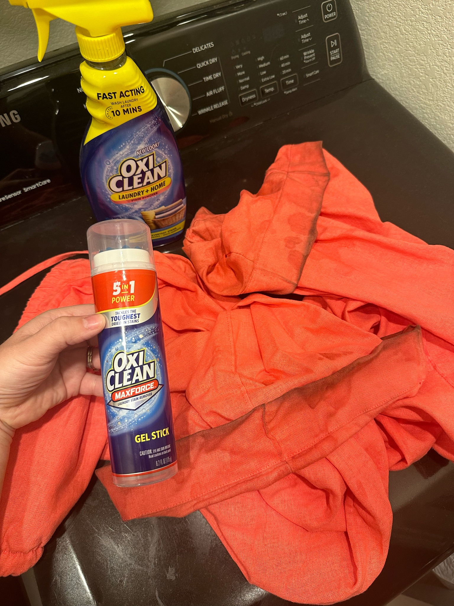 Oxi Clean to the rescue!! I destroyed the bottom of my brand new cute pants last week - short girl problems! This Max Force gel is my bff for tough stains!

#LTKMidsize #LTKFamily #LTKHome