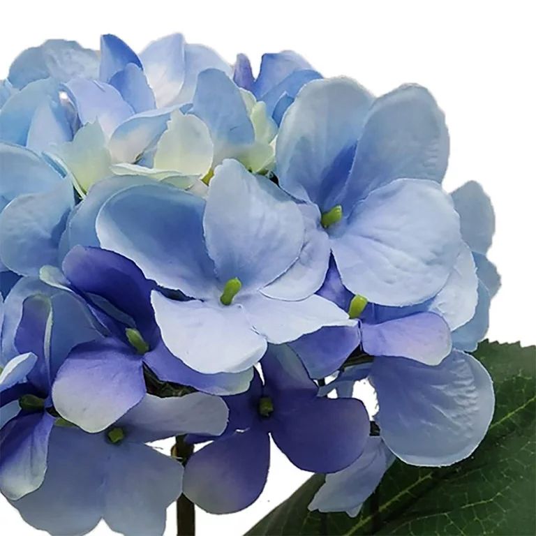 Mainstays 24" Artificial Flower Hydrangea Stem, Blue Color. Indoor Use. | Walmart (US)