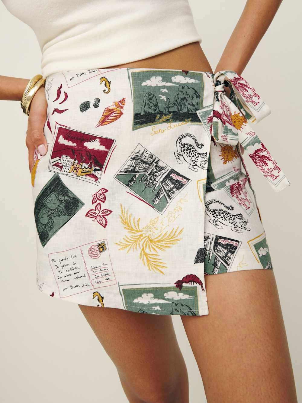 Eva Linen Skort | Reformation (Global)