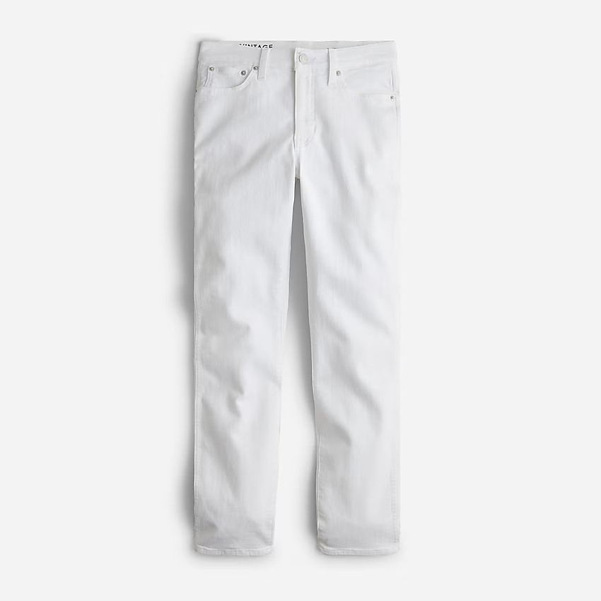 9" vintage slim-straight jean in white | J. Crew US
