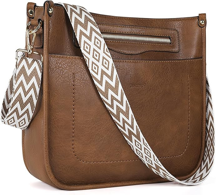 TANTOMI Vegan Leather Crossbody Bags for Women Hobo Travel Purse Multi-Pocket Trendy Handbags & W... | Amazon (US)