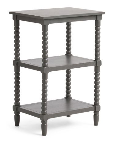 3 Tier Accent Shelf With Knobby Legs | TJ Maxx