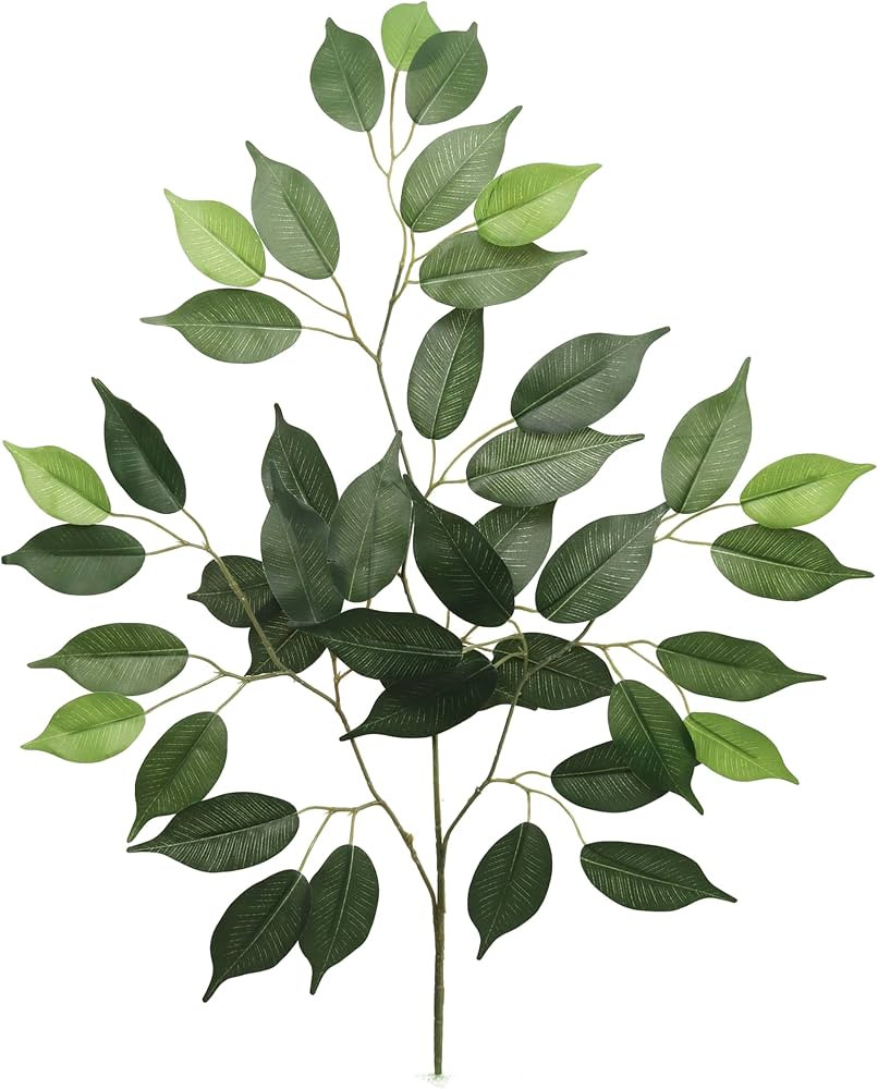 Set of 12 – 22" Artificial Ficus Sprays by Floral Home® – Faux Greenery with 42 Realistic Si... | Amazon (US)