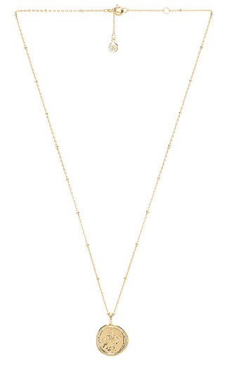 gorjana Compass Coin Necklace in Metallic Gold. | Revolve Clothing (Global)